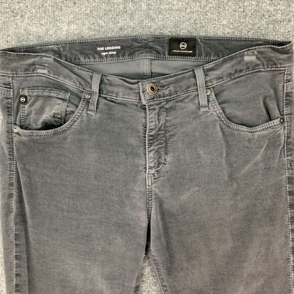 AG Adriano Goldschmied Legging Super Skinny Pant Womens 28 Gray Low Rise Stretch - Picture 3 of 12